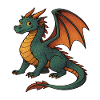 Dragon peint