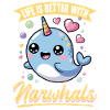 Narval Chibi Kawaii