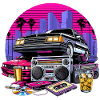 Kompaktkassette Ghettoblaster 90er Retro Geschenk