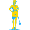 golf golferin golfschläger