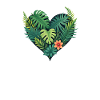 Tropical Heart Foliage Bloom