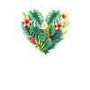 Lush Tropical Heart Bloom