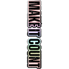 Every moment counts – pastel inscription
