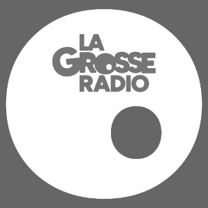 LaGrosseRadio Logo GrosseCaisse White Metal
