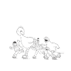 Sesame Street Design Zebra Striber Klassisk