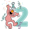 Sesame Street Birthday Design With Elmo Two Years