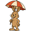 rabbit parasol bunny