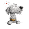 Irish Wolfhound Cartoon Dog Dog Breed