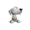 Irish Wolfhound Cartoon Dog Dog Breed