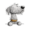 Irish Wolfhound Cartoon Dog Dog Breed