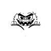 Naughty Monster With Zipper Smile