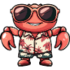 Crab Crab Cool Summer
