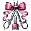 Coquette Bow Nail Tech Esthéticienne