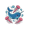 Narval Chibi Kawaii