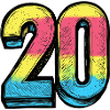 20 Zahl Comic