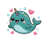 Narval Chibi Kawaii