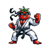 Karate Tomato Ninja Master Training