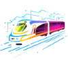 Train Cartoon Look