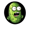 Funny cucumber scared