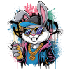Hip-Hop Bunny Street Design