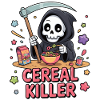 Funny Grim Reaper with Muesli