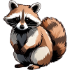 Raccoon - Cute Animal Sticker