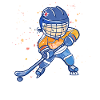 Kleiner Eishockeyspieler