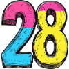 28 Zahl Comic
