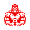 Gorilla Muscles Musculation Combattant