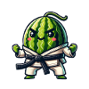 Karate Wassermelone Meister Kampfkunst