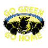 Shrek Design con il detto Go Green Or Go Home