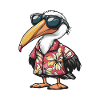 Pelican Bird Cool Summer