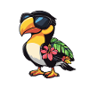 Toucan Bird Comic Cool Summer