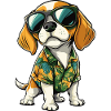 Beagle Dog Cool Summer