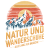 Wandern Wald Berge Wanderschuhe Spruch