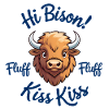 Bison Kiss Kiss