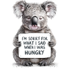Koala Australien Spruch Geschenkidee