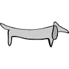 Dog line art drawing