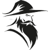 Wizard - Simple Fantasy Logo