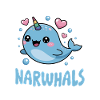 Narwhal Chibi Kawaii