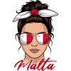 Maltese Girl Women Flag Malta