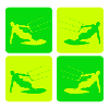 Kitesurfing Pop Art Style