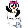 Pinguin in Brusttasche – Keep cool