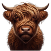 Highland Cattle Head 5
