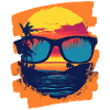 Sunglasses Summer Palm Trees