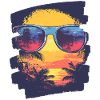 Sunglasses Summer Palm Trees