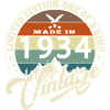 Vintage 1934 Best of 1934 - 91 Year Old Birthday