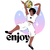 Disco Dancing Empreinte digitale Illustration