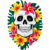 Crâne floral 1
