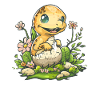 Bébé Dino de l’œuf